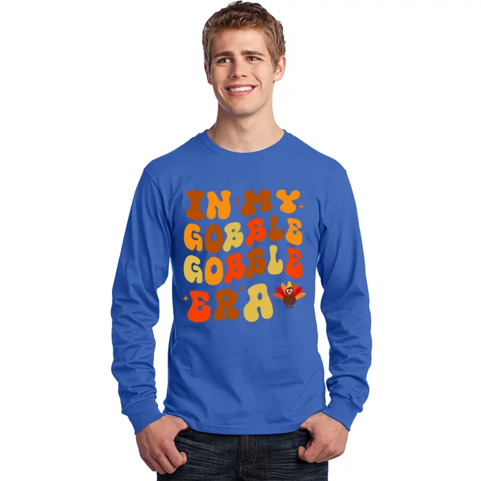 Funny Gobble Gobble Turkey Pilgrim Little Thanksgiving Gift Long Sleeve Shirt