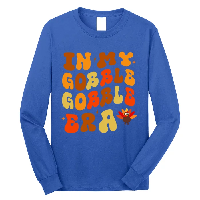 Funny Gobble Gobble Turkey Pilgrim Little Thanksgiving Gift Long Sleeve Shirt