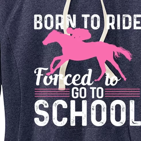 Funny Gift Horse Girl Horseback Riding Girl Women's Fleece Hoodie