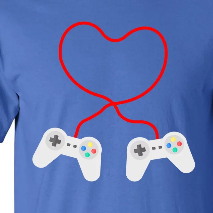 Funny Gamer Heart Design Cool Valentine's Day Video Games Cute Gift Tall T-Shirt