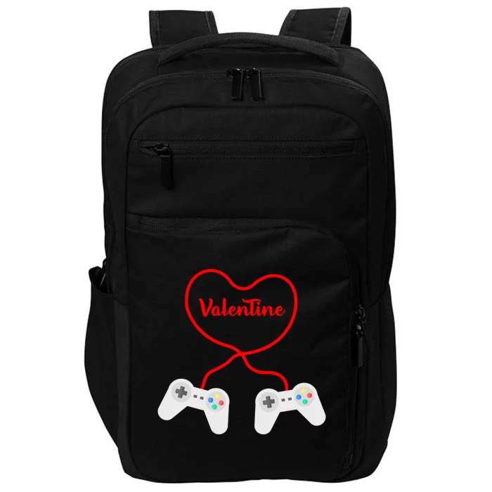 Funny Gamer Heart Design Cool Valentine's Day Video Games Great Gift Impact Tech Backpack