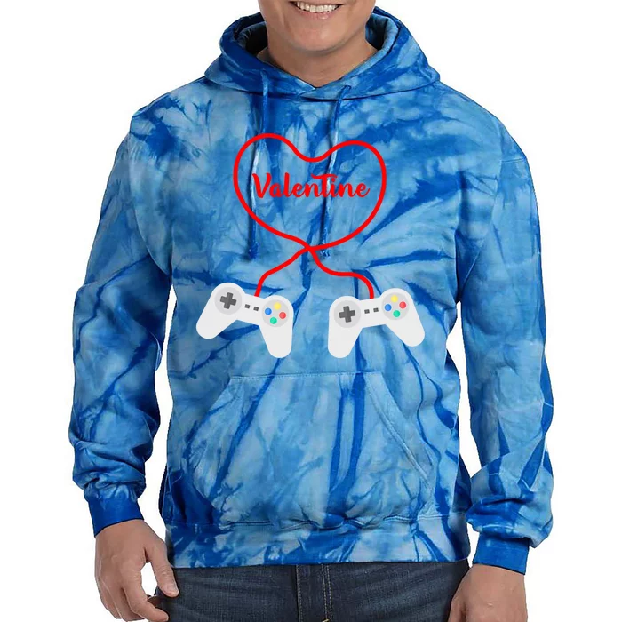 Funny Gamer Heart Design Cool Valentine's Day Video Games Great Gift Tie Dye Hoodie