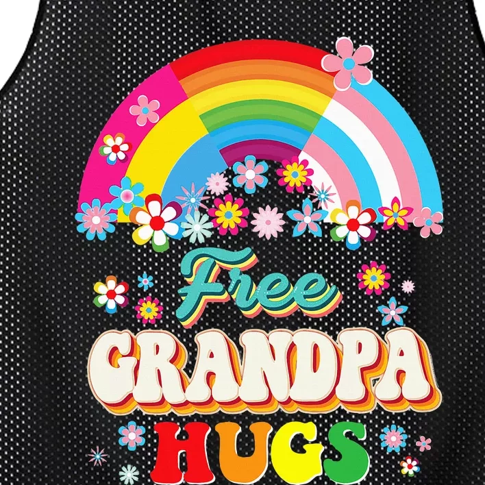 Free Grandpa Hugs Lgbtq Pansexual Mesh Reversible Basketball Jersey Tank