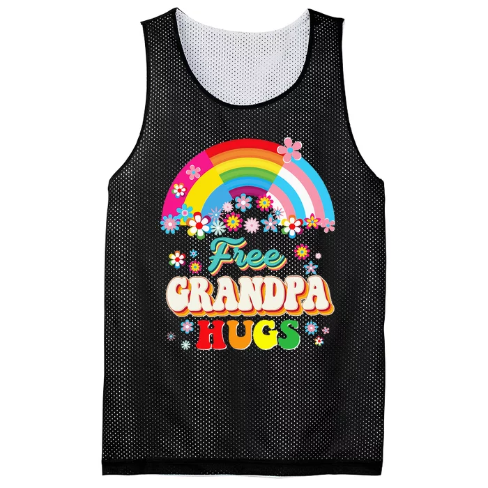 Free Grandpa Hugs Lgbtq Pansexual Mesh Reversible Basketball Jersey Tank