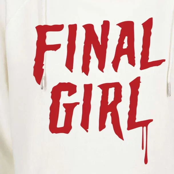 Final Girl Horror Movie Inspired Womens Funnel Neck Pullover Hood