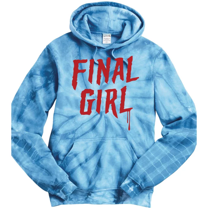 Final Girl Horror Movie Inspired Tie Dye Hoodie