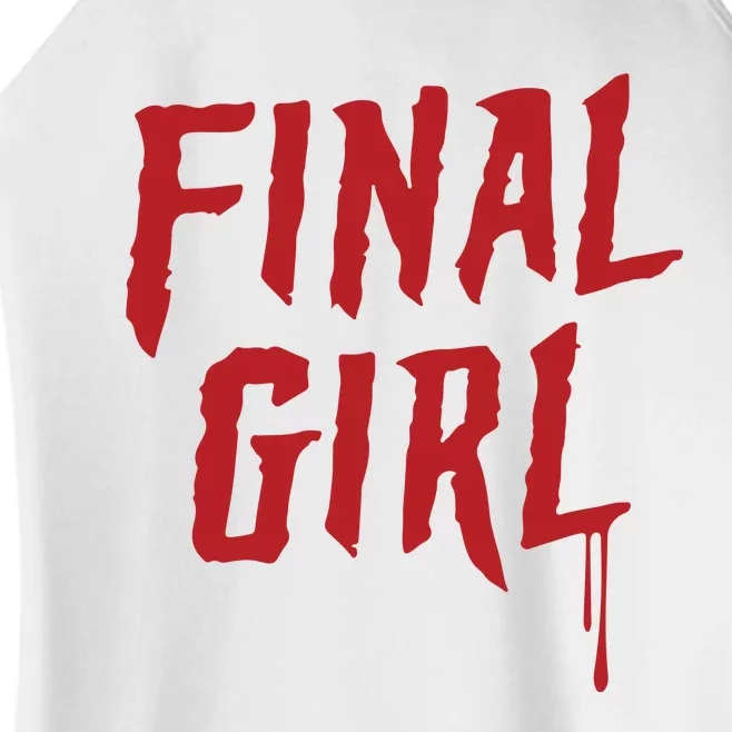 Final Girl Horror Movie Inspired Women’s Perfect Tri Rocker Tank