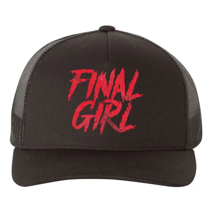 Final Girl Horror Movie Scary Film Halloween Costume Grunge Yupoong Adult 5-Panel Trucker Hat