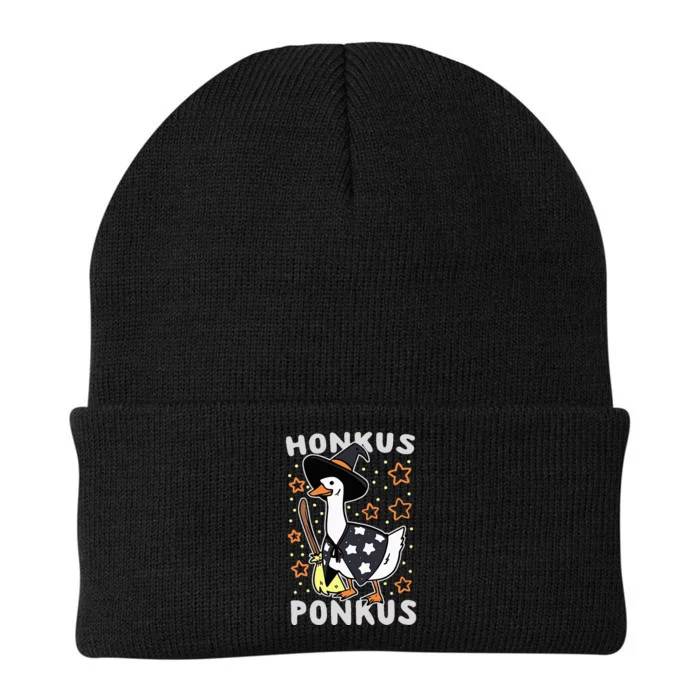 Funny Goose Halloween Witch Honkus Ponkus Knit Cap Winter Beanie