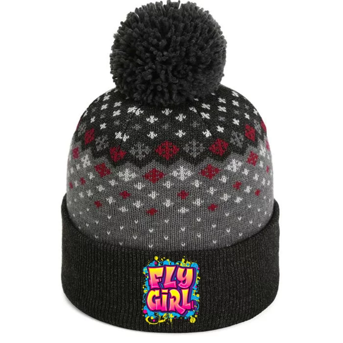 Fly Girl Hip Hop 80s 90s Dance Bgirl Urban Graffiti Style The Baniff Cuffed Pom Beanie