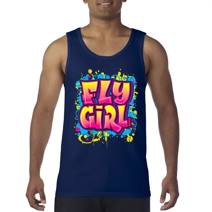 Fly Girl Hip Hop 80s 90s Dance Bgirl Urban Graffiti Style Tank Top