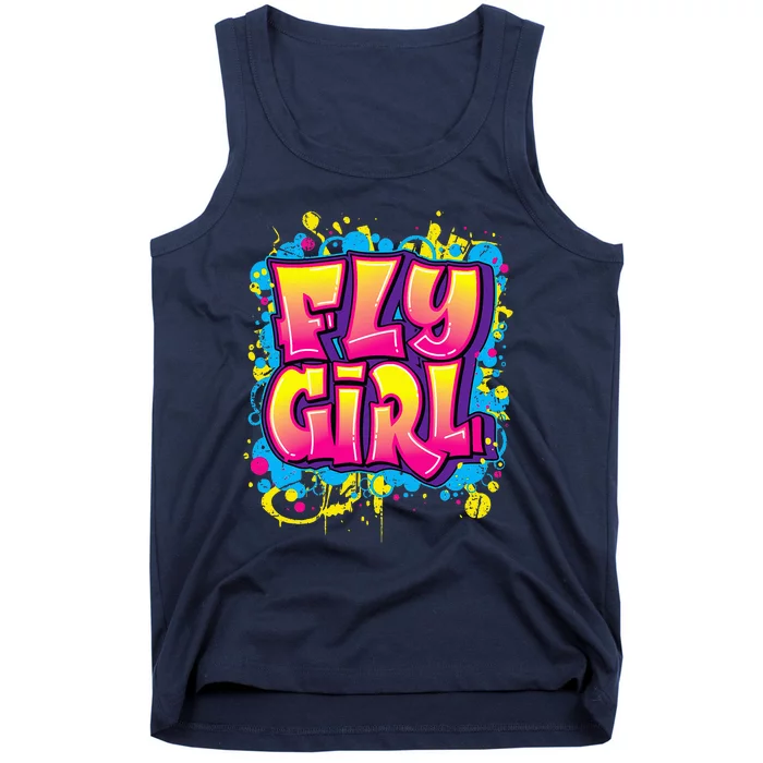 Fly Girl Hip Hop 80s 90s Dance Bgirl Urban Graffiti Style Tank Top