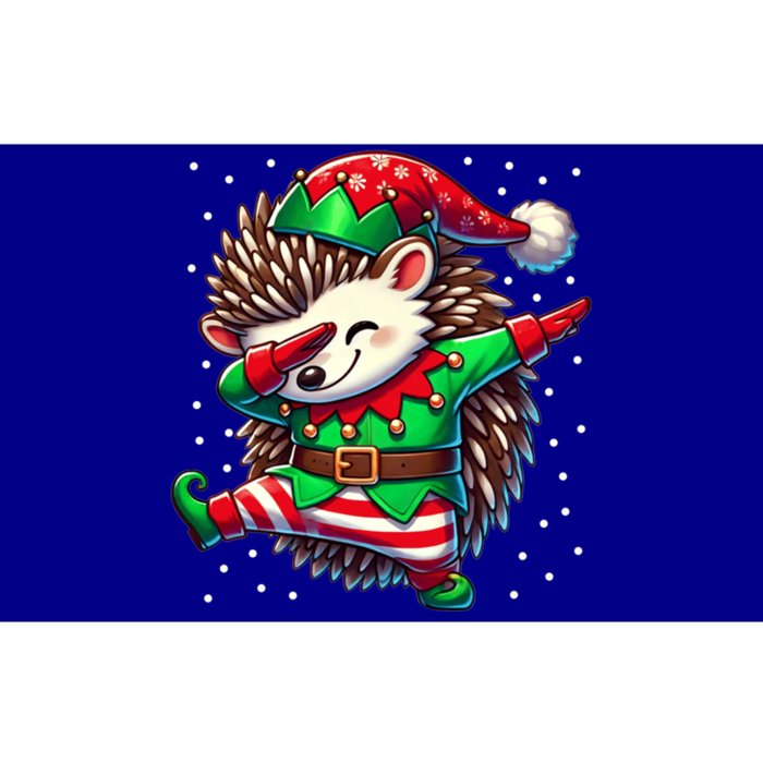 Funny Gift Hedgehog Lover Christmas Hedgehog Elf Bumper Sticker