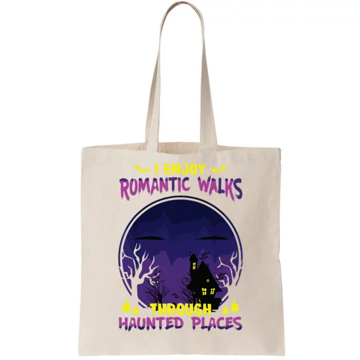 Funny Ghost Hunting Romantic Walk Paranormal Halloween Tote Bag