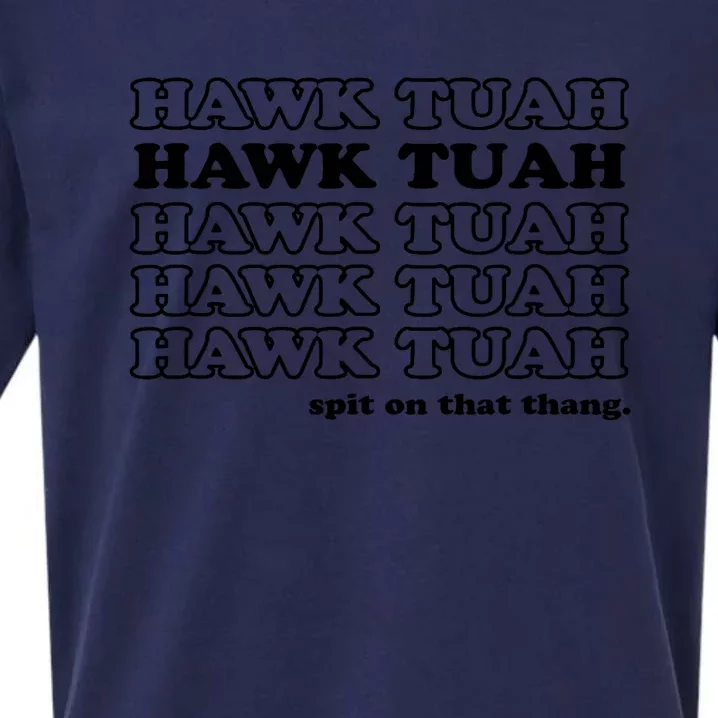 Funny Gag Hawk Tush Spit On That Thang Gift Sueded Cloud Jersey T-Shirt