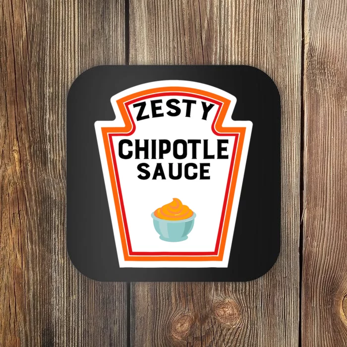 Funny Group Halloween Costume Chipotle Sauce Group Condiment Coaster