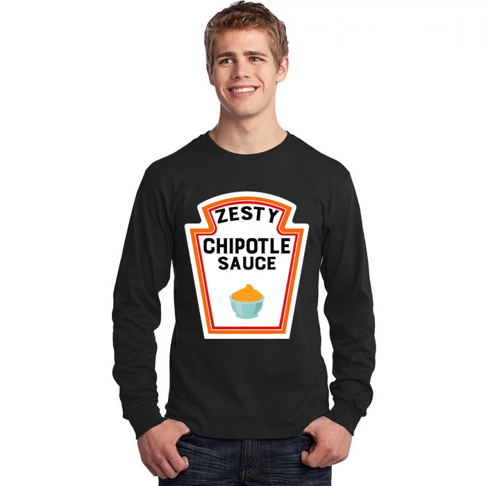 Funny Group Halloween Costume Chipotle Sauce Group Condiment Tall Long Sleeve T-Shirt