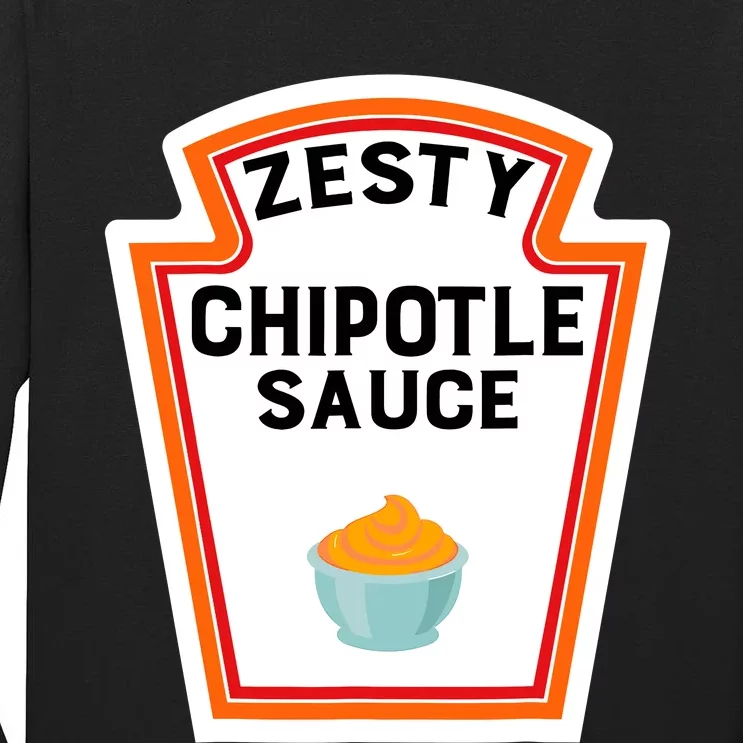 Funny Group Halloween Costume Chipotle Sauce Group Condiment Tall Long Sleeve T-Shirt