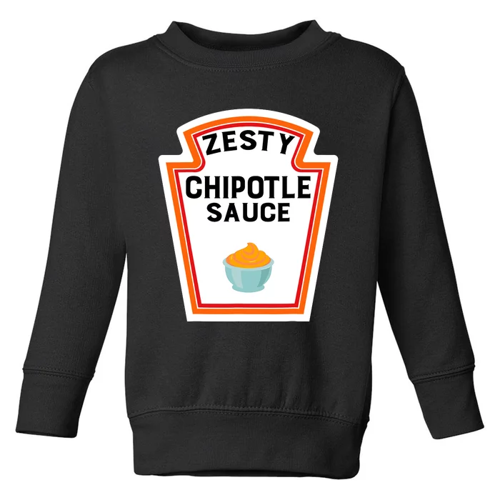 Funny Group Halloween Costume Chipotle Sauce Group Condiment Toddler Sweatshirt