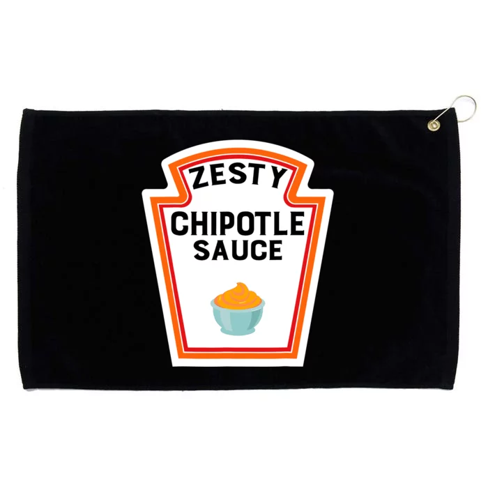 Funny Group Halloween Costume Chipotle Sauce Group Condiment Grommeted Golf Towel