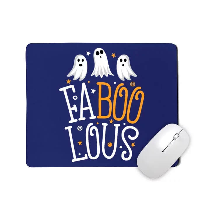 Faboolous Ghost Halloween Funny Boo Crew Pun Mousepad