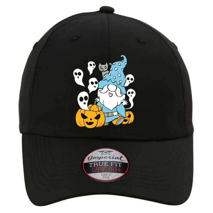 Funny Gnomes Halloween With Pumpkin Ghost Leopard Design Long Sleeve The Original Performance Cap