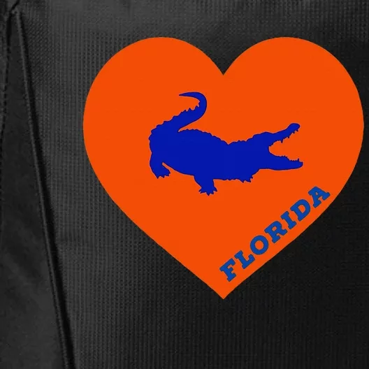 Florida Gator Heart Pillow Bag City Backpack