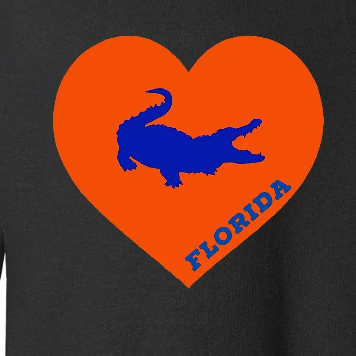 Florida Gator Heart Pillow Bag Toddler Sweatshirt