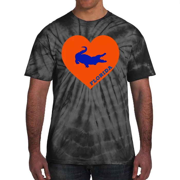 Florida Gator Heart Pillow Bag Tie-Dye T-Shirt