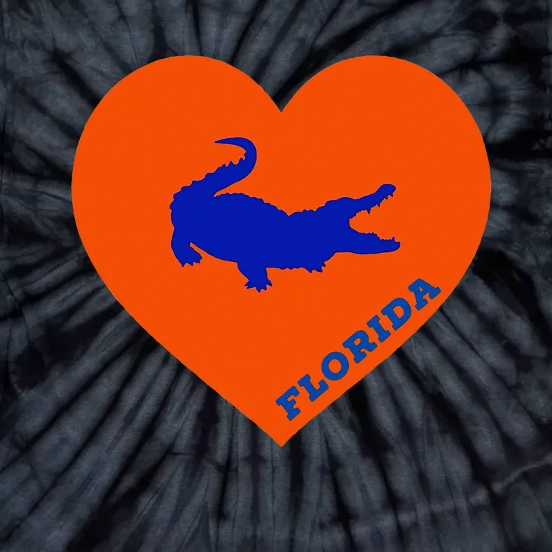 Florida Gator Heart Pillow Bag Tie-Dye T-Shirt