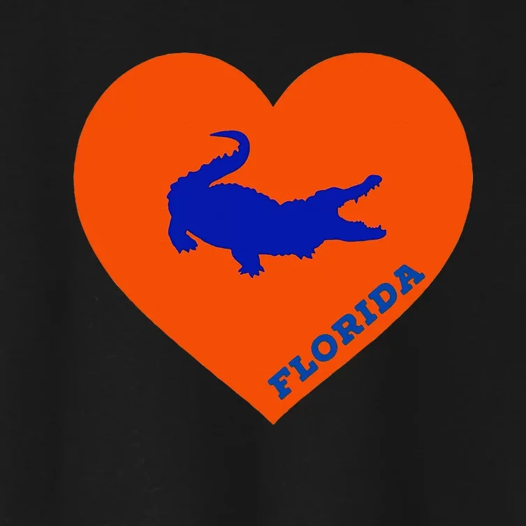 Florida Gator Heart Pillow Bag Women's Crop Top Tee