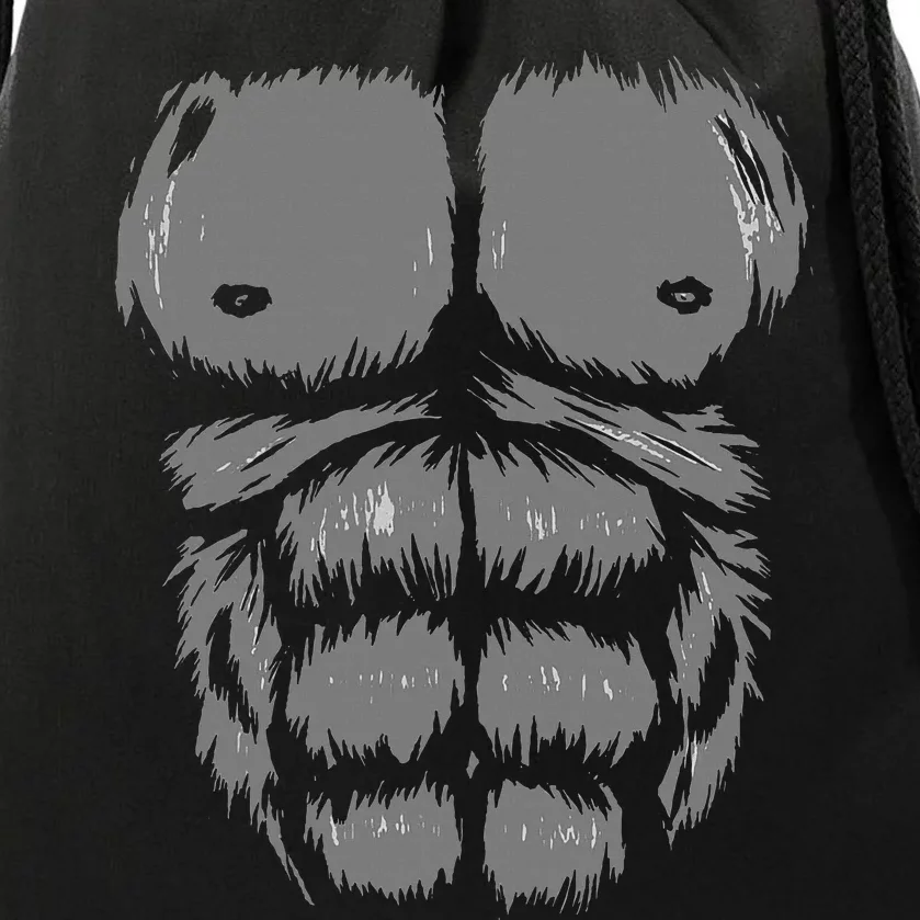 Funny Gorilla Halloween Party Costume Drawstring Bag