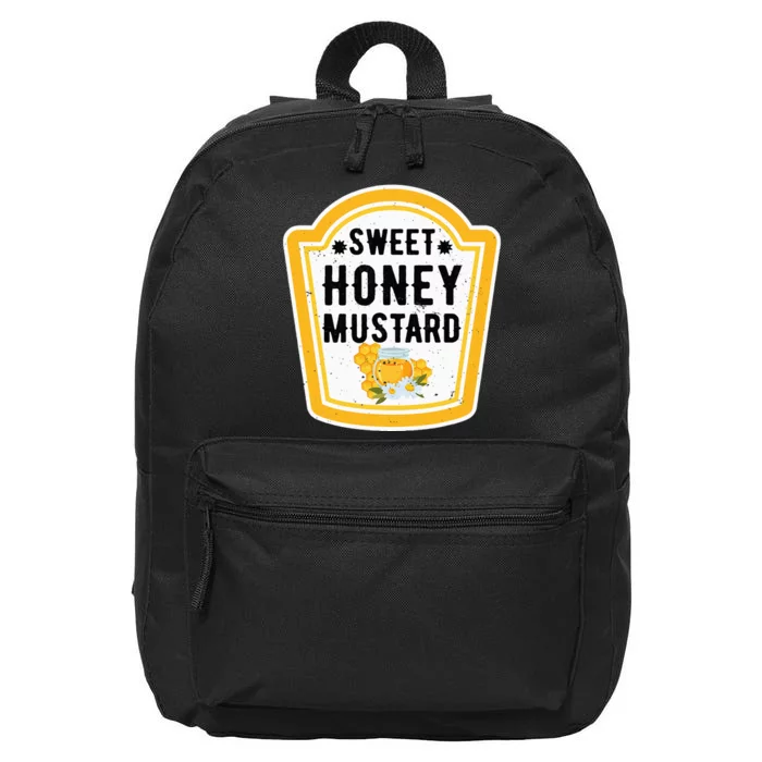 Funny Group Halloween Costume Sweet Honey Mustard Condiment 16 in Basic Backpack