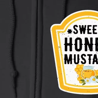 Funny Group Halloween Costume Sweet Honey Mustard Condiment Full Zip Hoodie