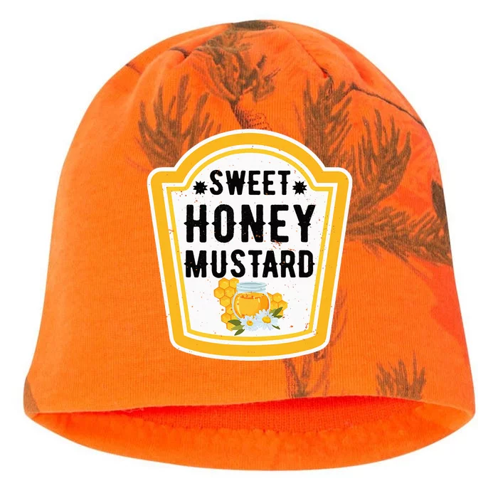 Funny Group Halloween Costume Sweet Honey Mustard Condiment Kati - Camo Knit Beanie