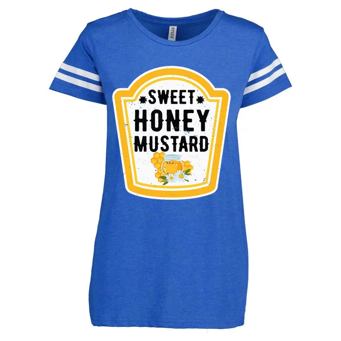 Funny Group Halloween Costume Sweet Honey Mustard Condiment Enza Ladies Jersey Football T-Shirt