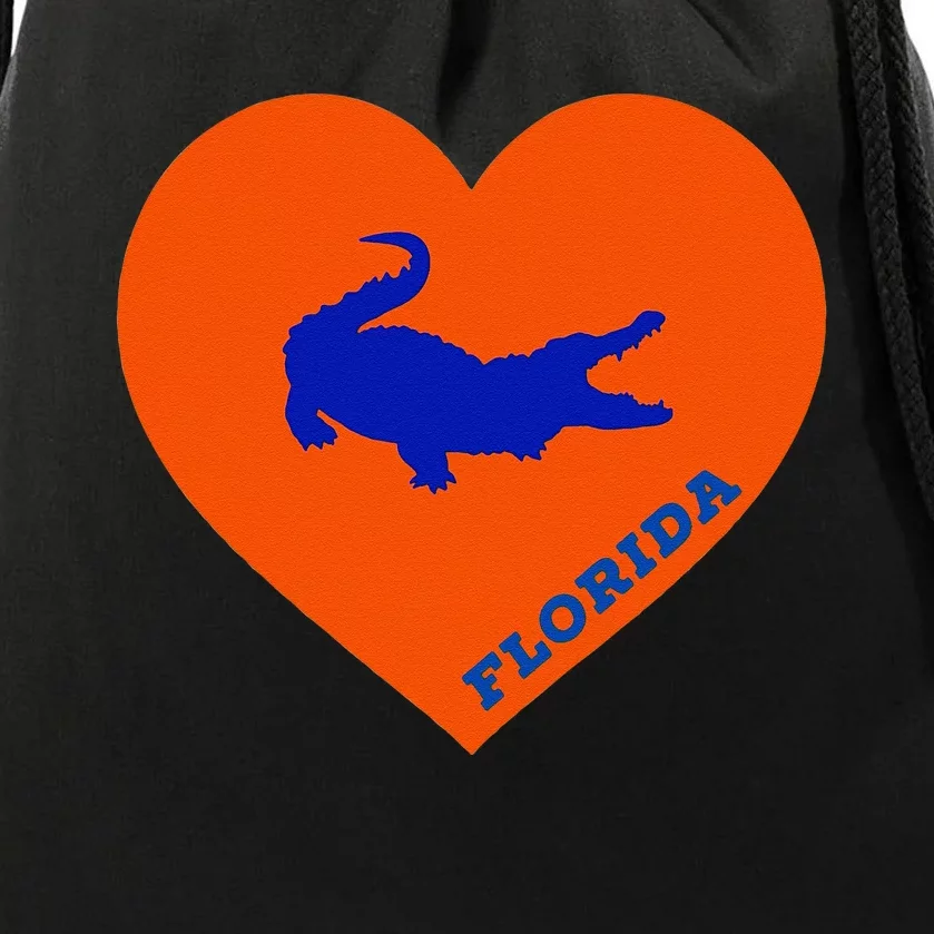 Florida Gator Hear PIllow Bag Drawstring Bag