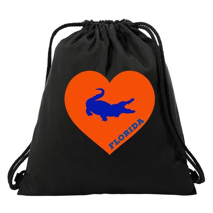 Florida Gator Hear PIllow Bag Drawstring Bag