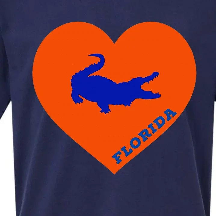 Florida Gator Heart Pillow Bag Sueded Cloud Jersey T-Shirt