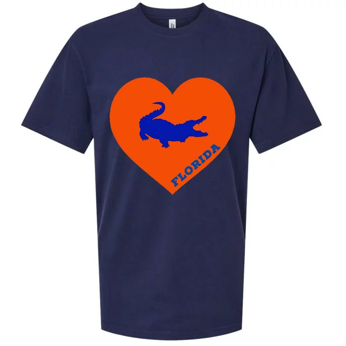 Florida Gator Heart Pillow Bag Sueded Cloud Jersey T-Shirt