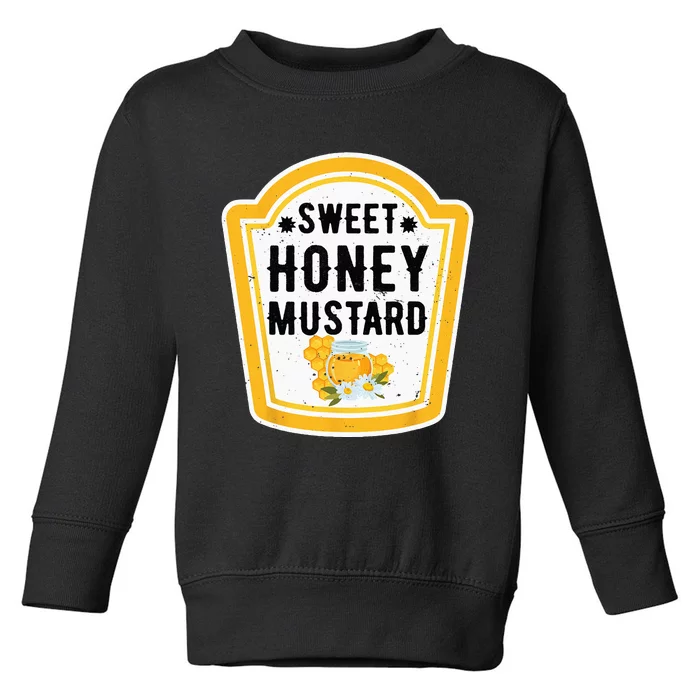 Funny Group Halloween Costume Sweet Honey Mustard Condiment Toddler Sweatshirt