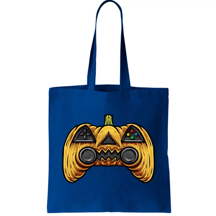 Funny Gamer Halloween Pumpkin Gaming Video Game Funny Gift Tote Bag