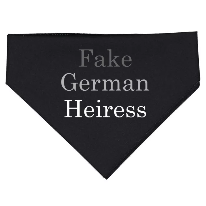 Fake German Heiress Funny Meme USA-Made Doggie Bandana