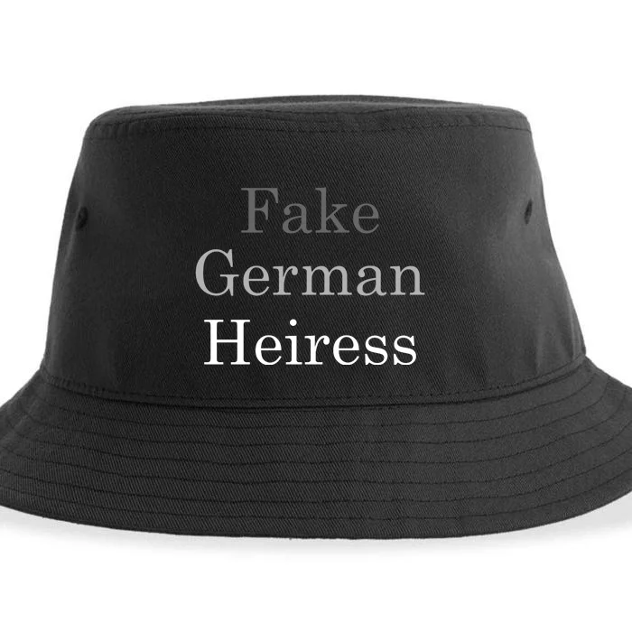 Fake German Heiress Funny Meme Sustainable Bucket Hat