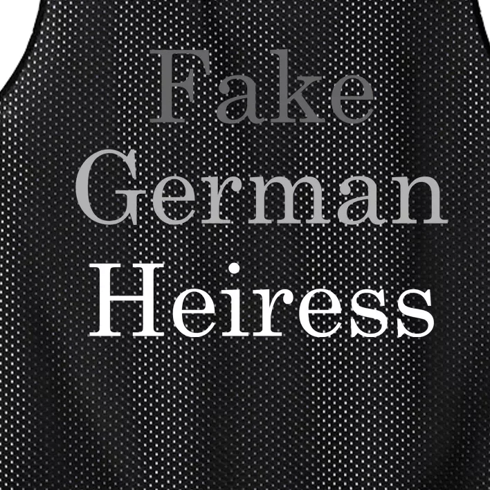 Fake German Heiress Funny Meme Mesh Reversible Basketball Jersey Tank