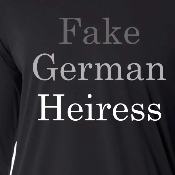 Fake German Heiress Funny Meme Cooling Performance Long Sleeve Crew