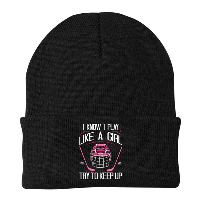 Funny Girl Hockey Designs For Wo Field Hockey Novelty Knit Cap Winter Beanie