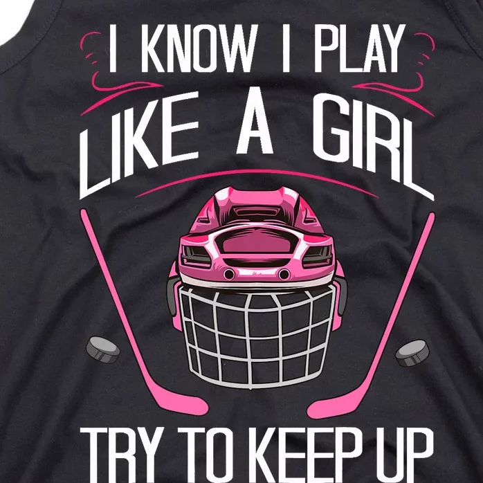 Funny Girl Hockey Designs For Wo Field Hockey Novelty Tank Top