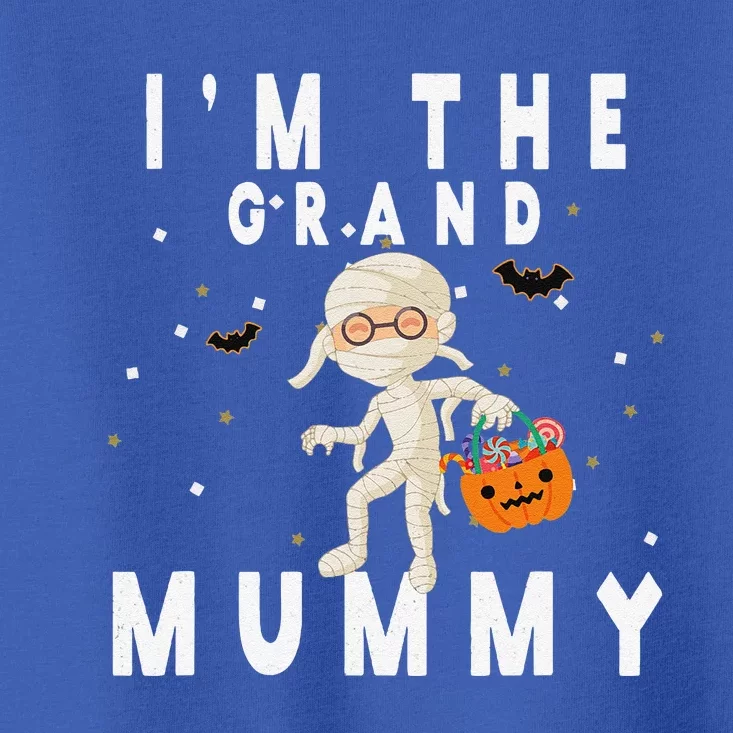 Funny Grandma Halloween Im The Grand Mummy Toddler T-Shirt