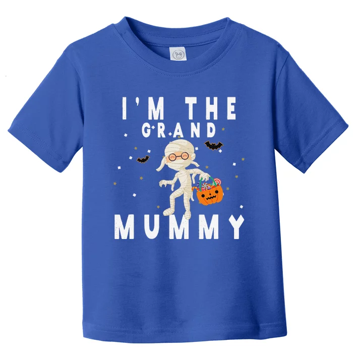 Funny Grandma Halloween Im The Grand Mummy Toddler T-Shirt